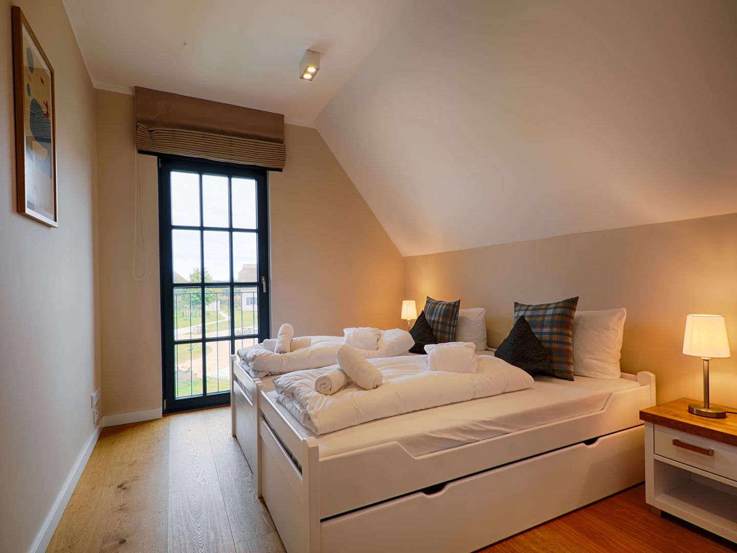 Luxus Reetdachvilla mit 3 Schlafzimmern, Sauna und Kamin (F20) - Schlafzimmer