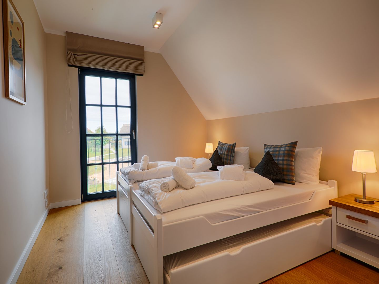 Luxus Reetdachvilla mit 3 Schlafzimmern, Sauna und Kamin (F20) - Schlafzimmer