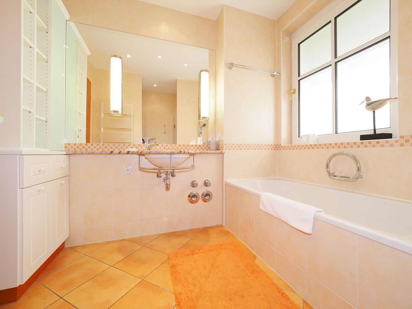 Kaiservillen Heringsdorf Ferienwohnung mit 1 Schlafzimmer und Balkon (C24) Insel Usedom - Badezimmer