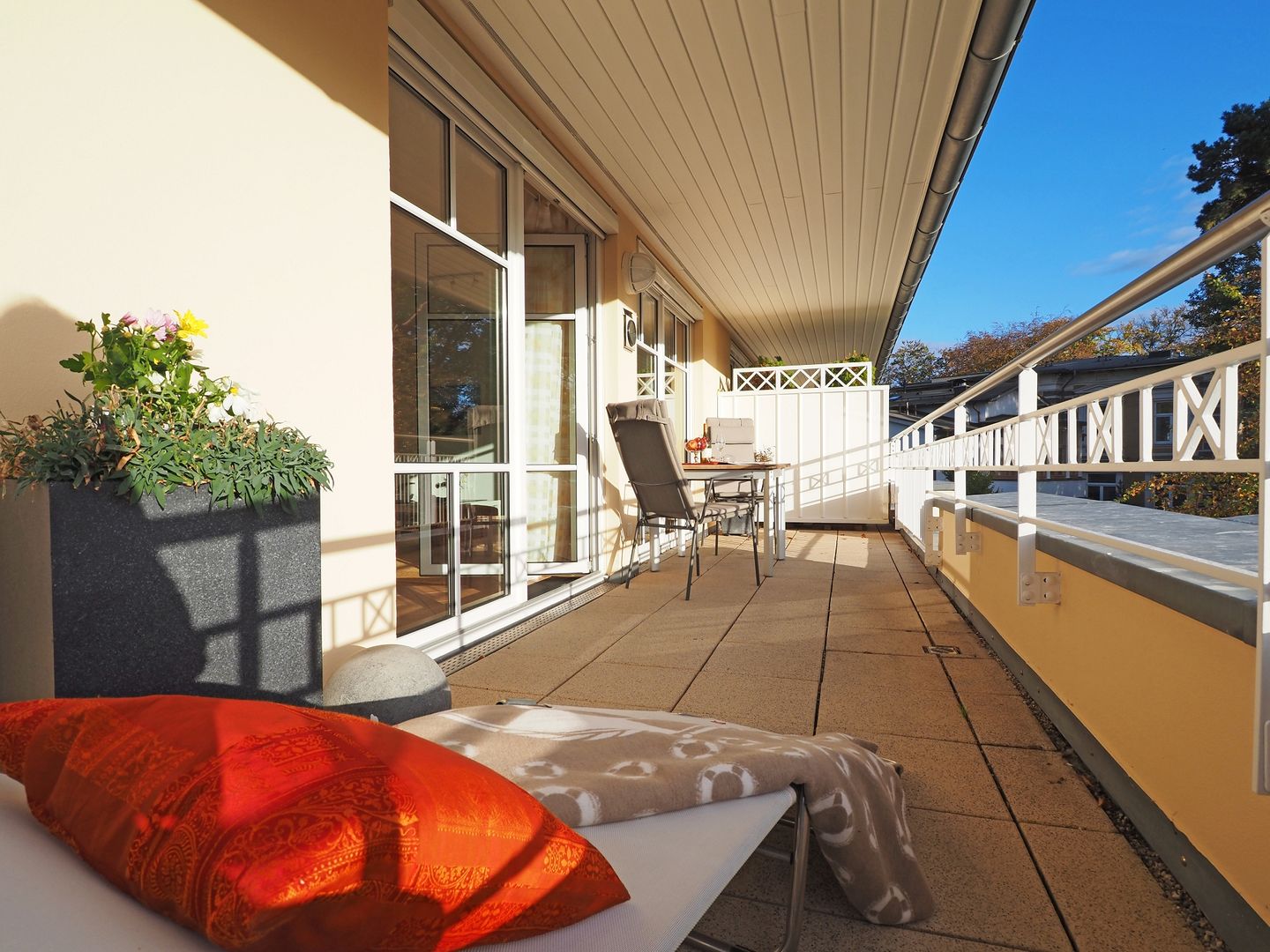 Kaiservillen Heringsdorf Ferienwohnung mit 1 Schlafzimmer und Balkon (C24) Insel Usedom - Balkon