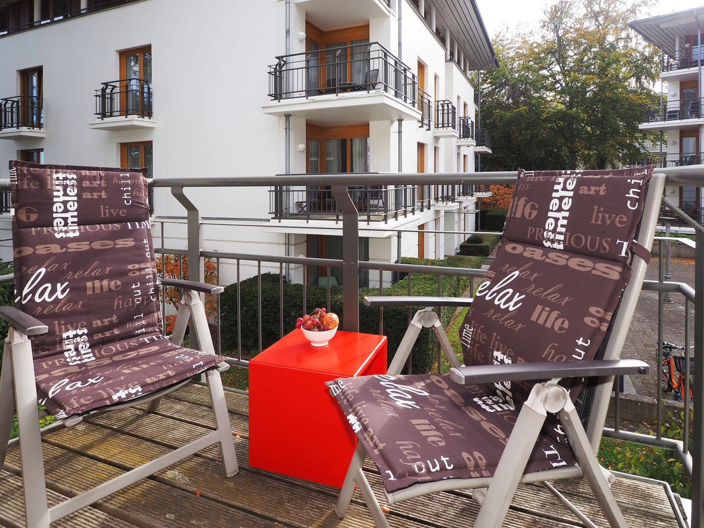 Kaiservillen Heringsdorf Ferienwohnung mit 1 Schlafzimmer und Balkon (DR4) Insel Usedom - Balkon