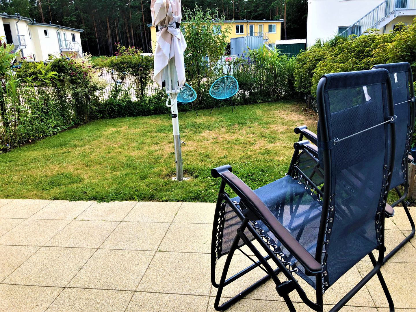  Ferienwohnung KWi 79 EG "Seeschwalbe im Küstenwald" Graal-Müritz Küstenwald - Terrasse