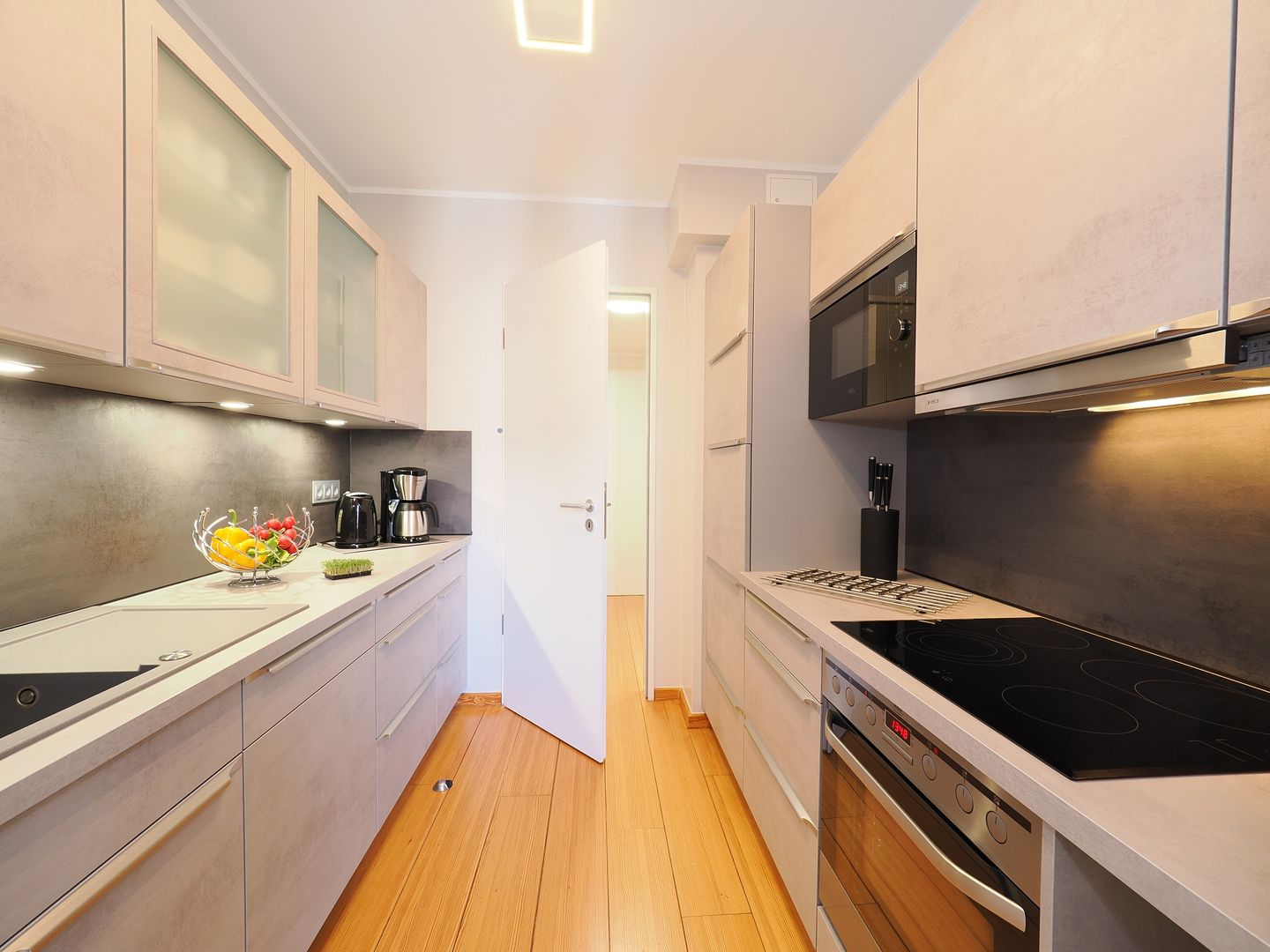 Kaiservillen Heringsdorf Ferienwohnung mit 1 Schlafzimmer und Balkon (D125) Insel Usedom - Küche / Küchenzeile