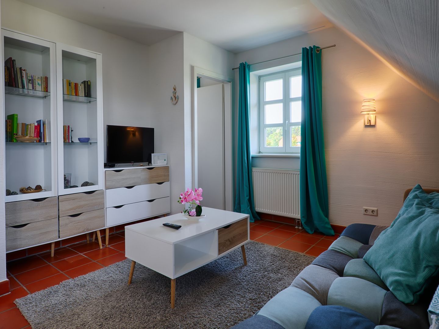 Feriendorf Rugana Klassik Ferienwohnung mit 2 Schlafzimmern (D58) Insel Rügen - Wohnzimmer