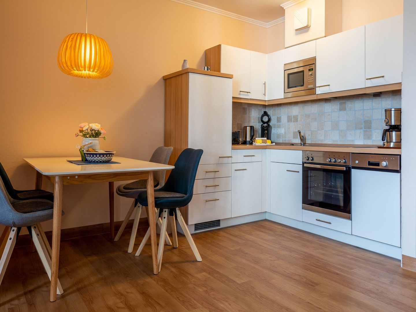 Strandvillen Binz 1-Raum-Ferienwohnung mit Balkon (AH/722) Insel Rügen - Küche / Küchenzeile