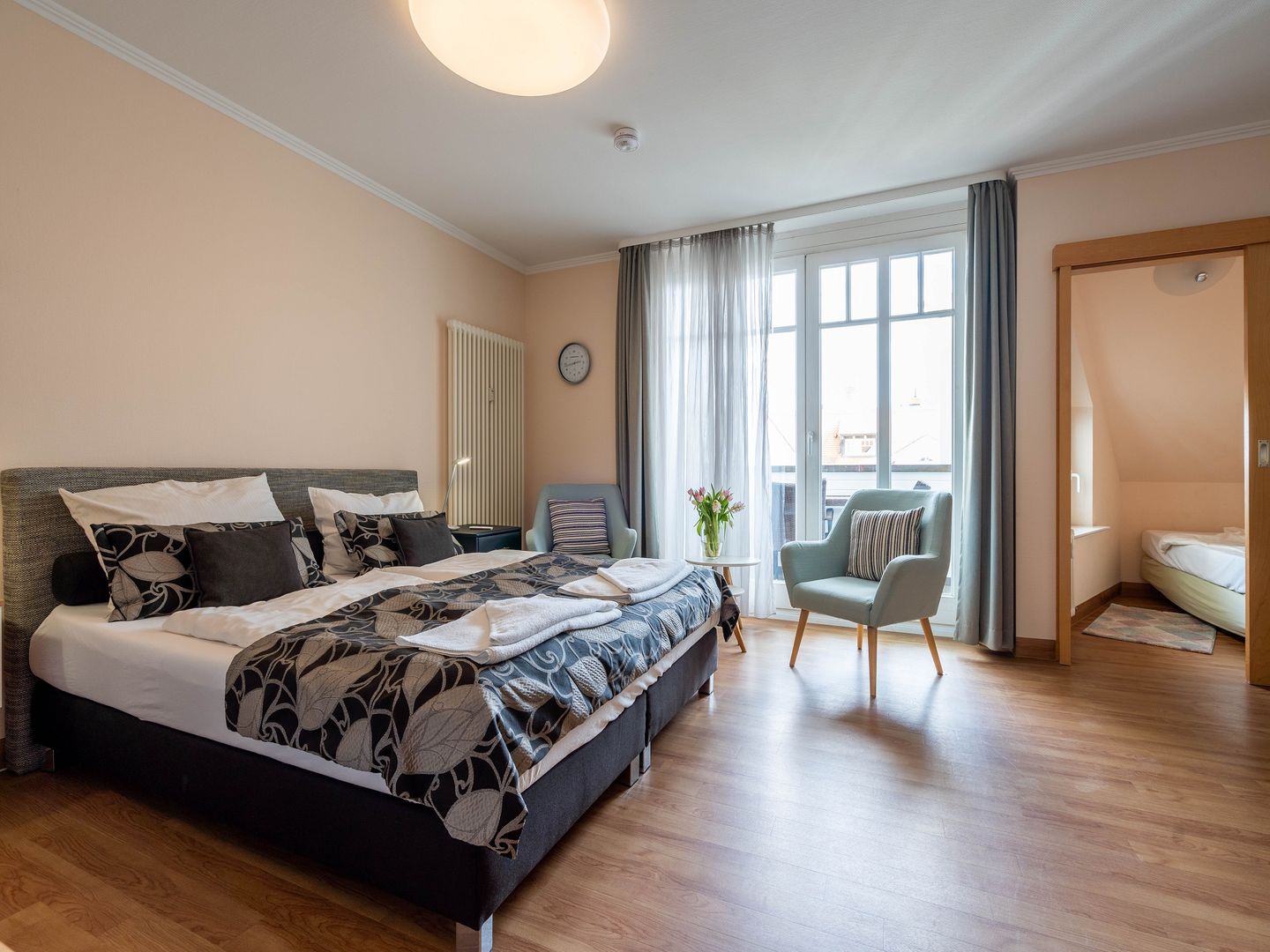 Strandvillen Binz 1-Raum-Ferienwohnung mit Balkon (AH/722) Insel Rügen - Wohnzimmer