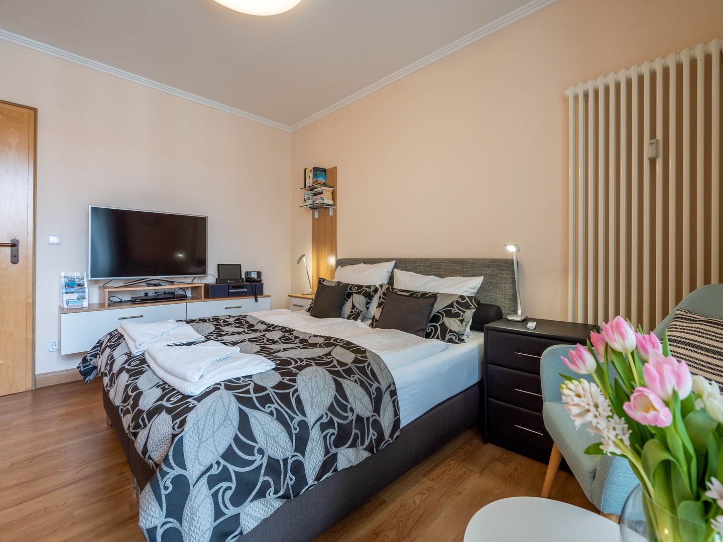 Strandvillen Binz 1-Raum-Ferienwohnung mit Balkon (AH/722) Insel Rügen - Wohnzimmer