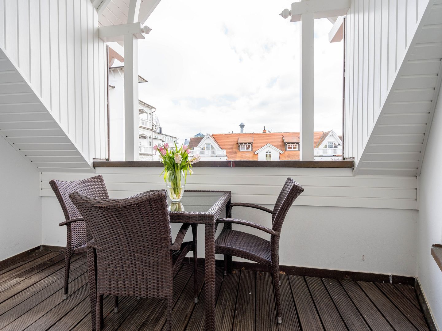Strandvillen Binz 1-Raum-Ferienwohnung mit Balkon (AH/722) Insel Rügen - Balkon