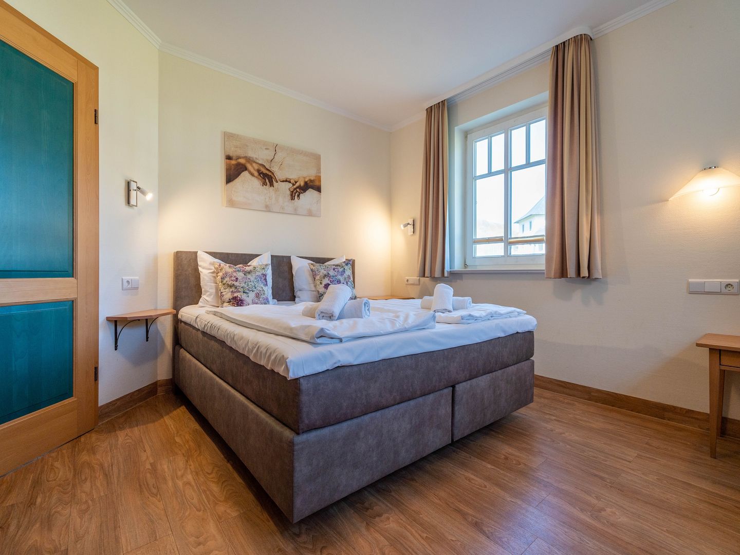 Dünenpark Binz Komfort Ferienwohnung mit 2 Schlafzimmern und Terrasse im Erdgeschoss (061) Insel Rügen - Schlafzimmer