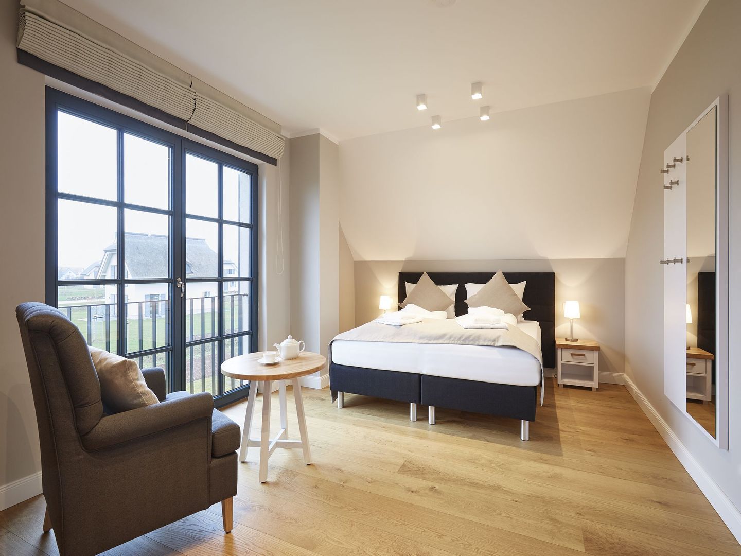 Premium Reetdachvilla mit 3 Schlafzimmern, Sauna und Kamin (F09) - Schlafzimmer