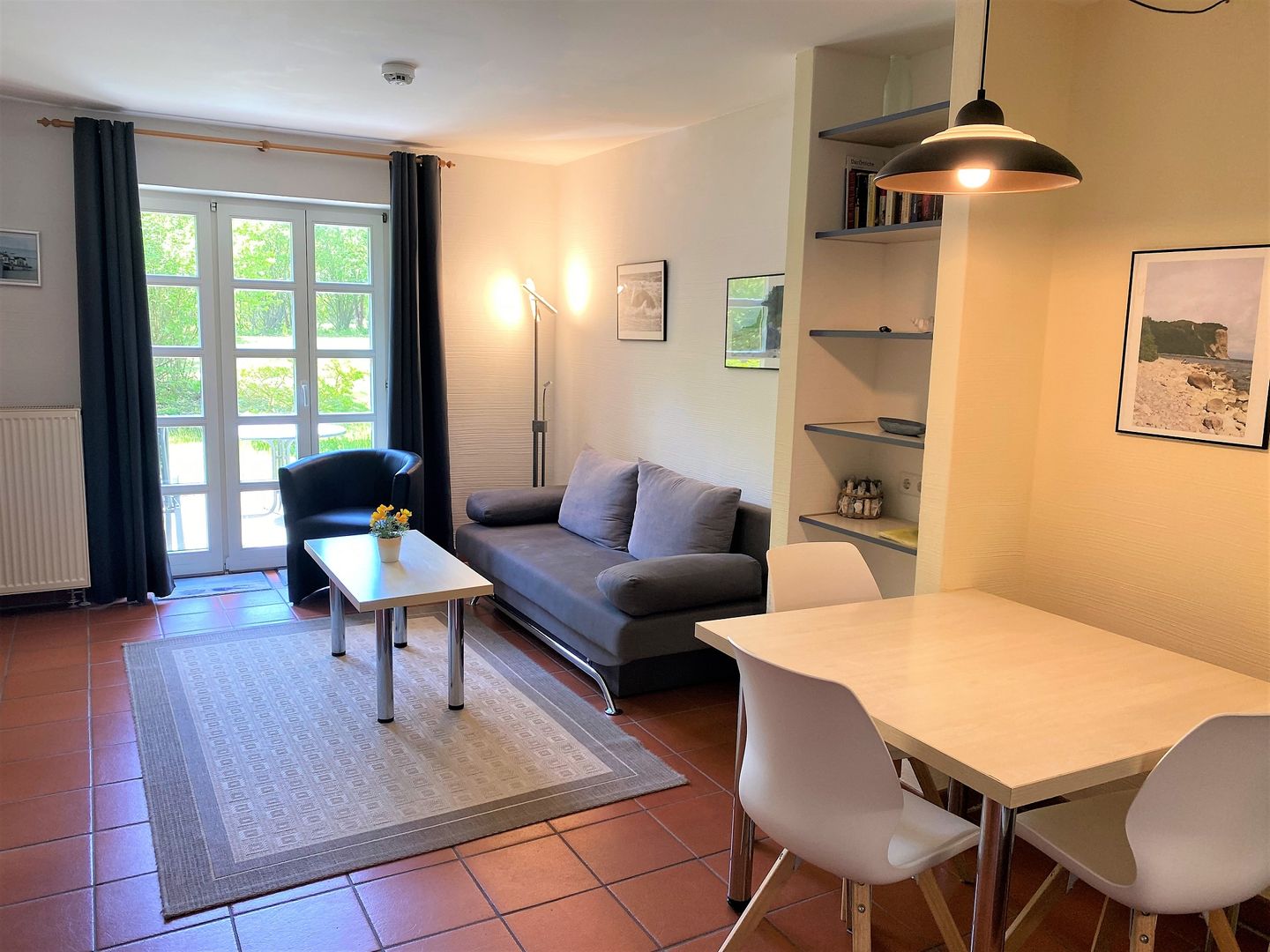 Feriendorf Rugana Komfort 1-Raum Ferienwohnung mit Terrasse (B23) Insel Rügen - Wohnzimmer