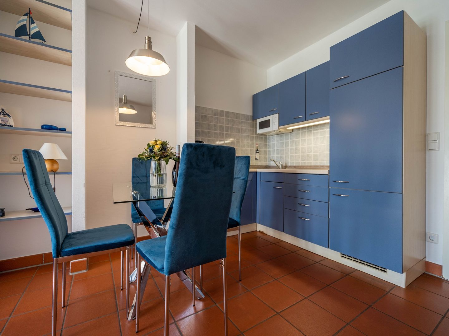 Feriendorf Rugana Klassik 1-Raum Ferienwohnung mit Terrasse (B32) Insel Rügen - Küche / Küchenzeile