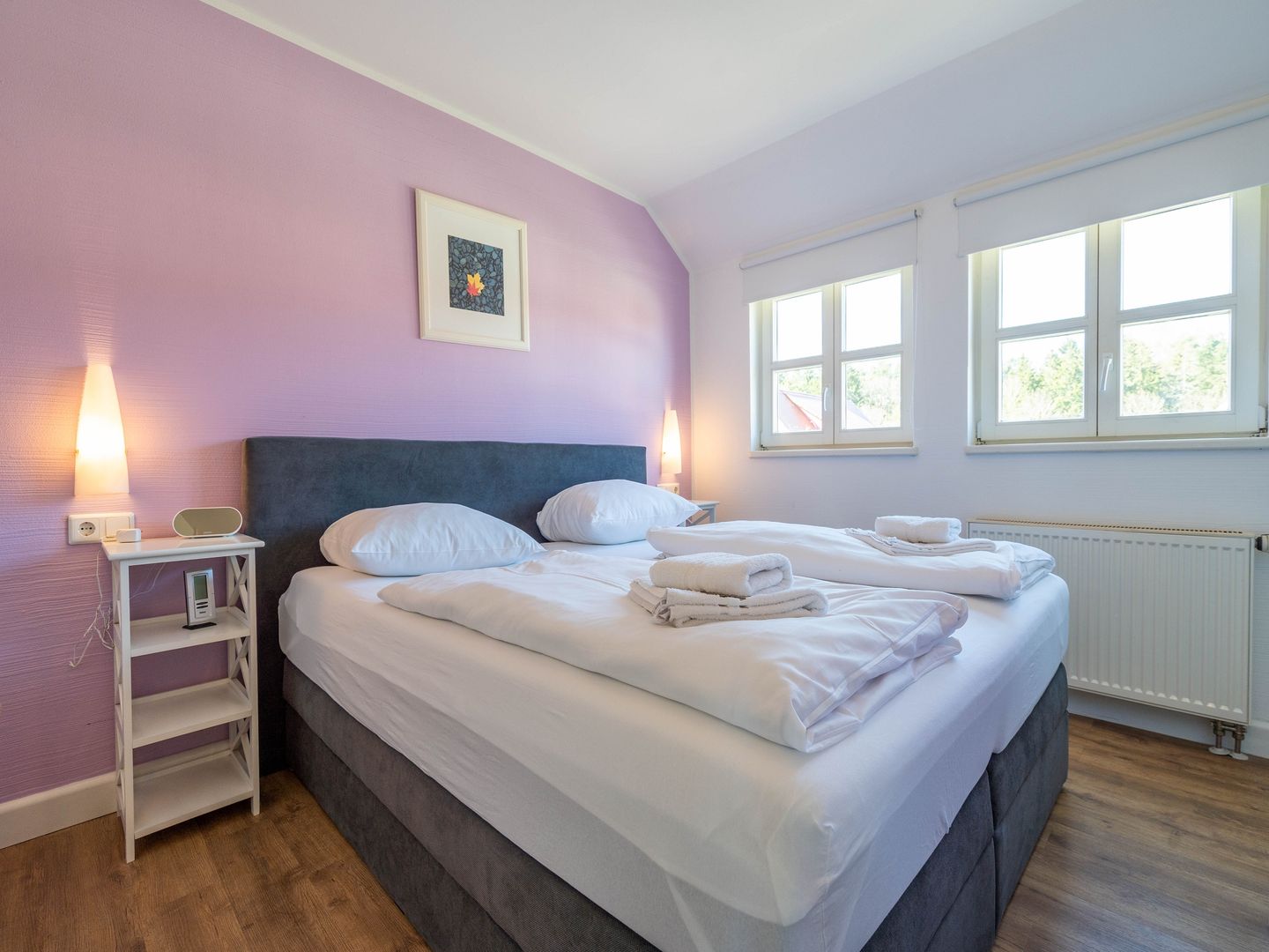 Feriendorf Rugana Komfort Ferienwohnung mit 1 Schlafzimmer (B63) Insel Rügen - Schlafzimmer