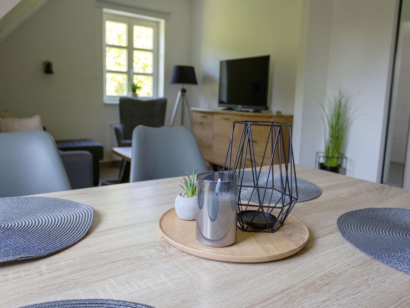 Feriendorf Rugana Komfortplus Ferienwohnung mit 1 Schlafzimmer (A22) Insel Rügen - Wohnzimmer