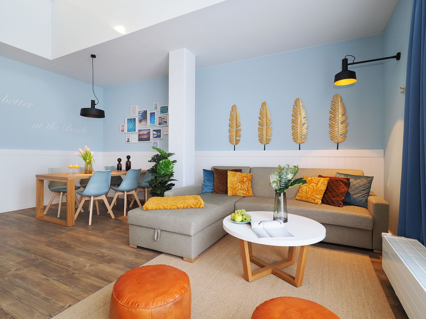 Kaiservillen Heringsdorf Ferienwohnung mit 1 Schlafzimmer und Balkon (S1) Insel Usedom - Wohnzimmer