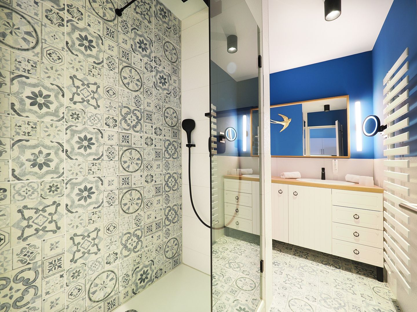 Kaiservillen Heringsdorf Ferienwohnung mit 1 Schlafzimmer und Balkon (S1) Insel Usedom - Badezimmer