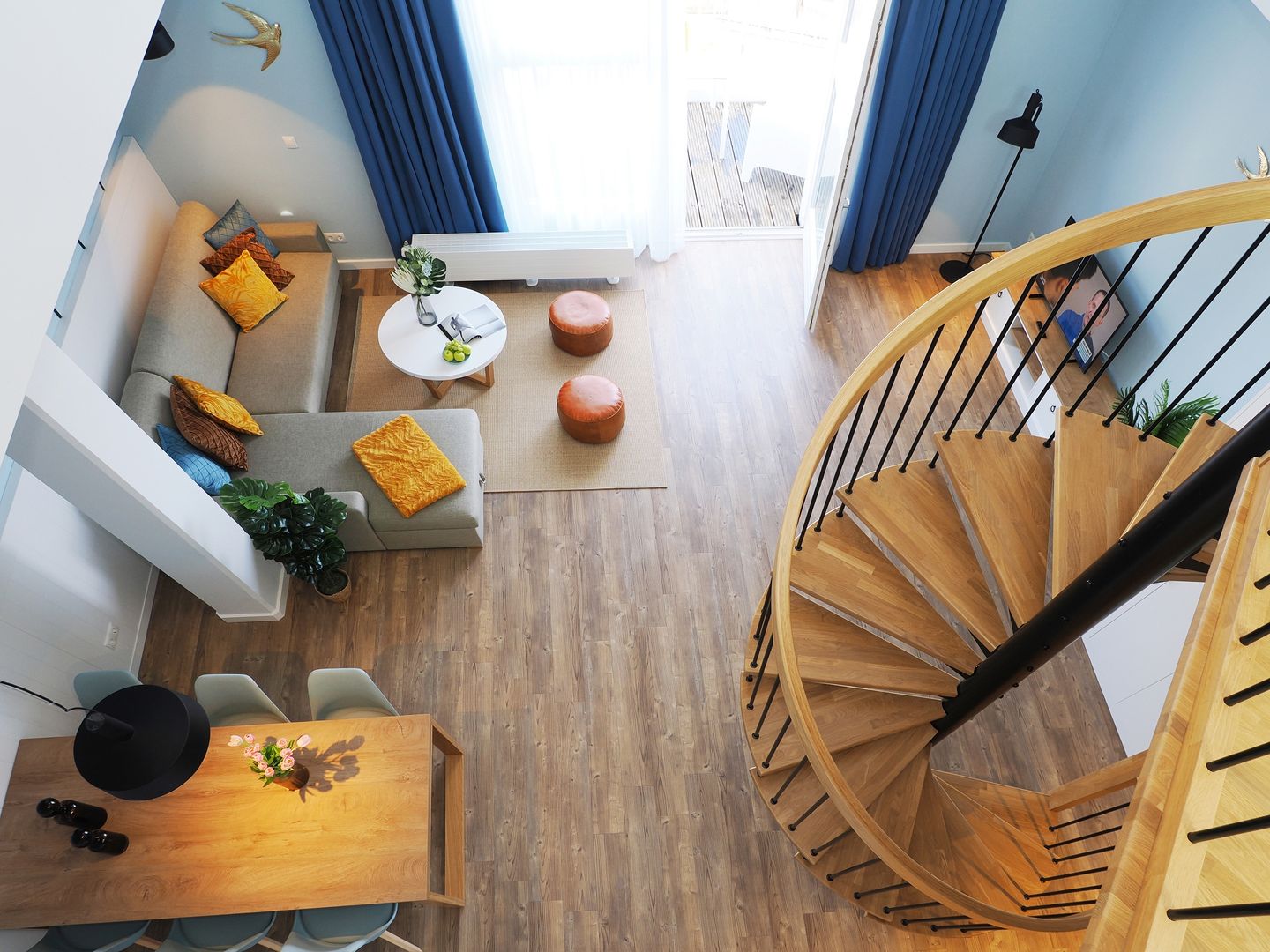 Kaiservillen Heringsdorf Ferienwohnung mit 1 Schlafzimmer und Balkon (S1) Insel Usedom - Wohnzimmer