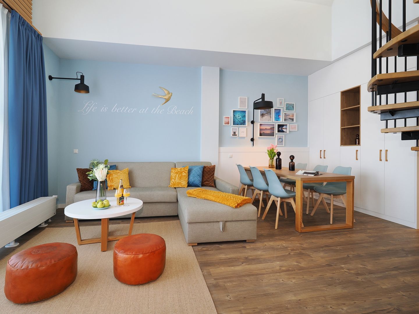 Kaiservillen Heringsdorf Ferienwohnung mit 1 Schlafzimmer und Balkon (S3) Insel Usedom - Wohnzimmer