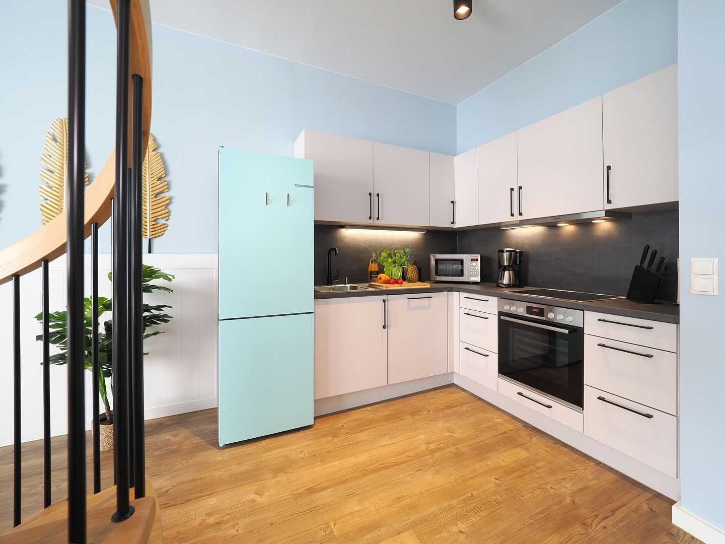 Kaiservillen Heringsdorf Ferienwohnung mit 1 Schlafzimmer und Balkon (S4) Insel Usedom - Küche / Küchenzeile