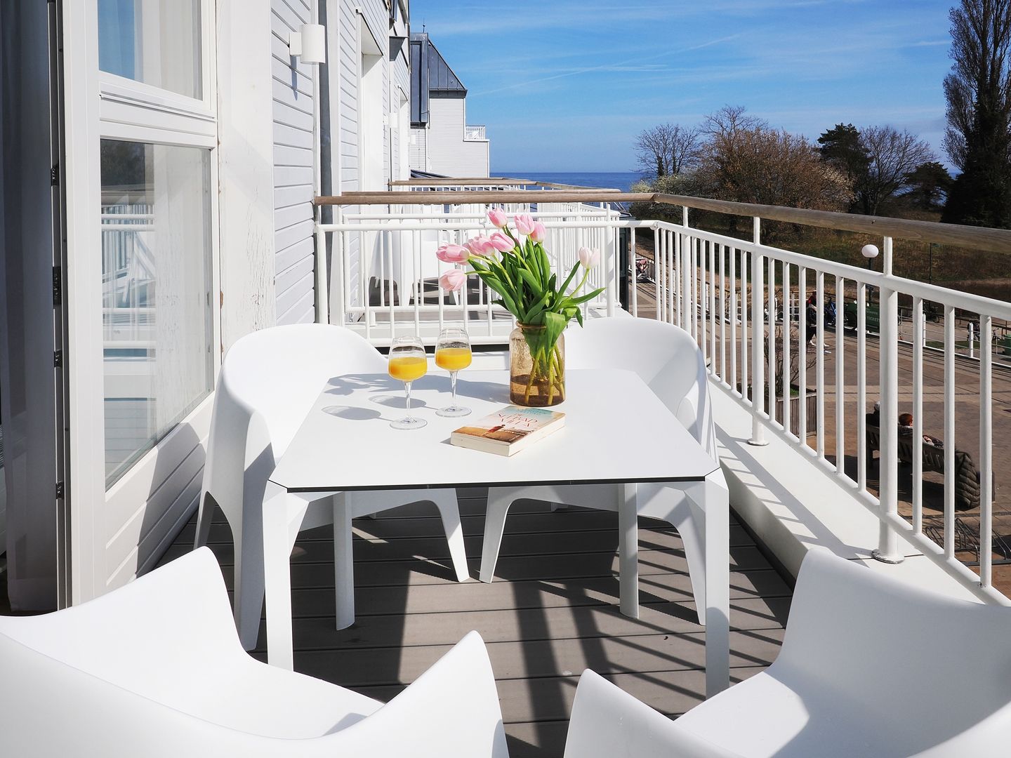 Kaiservillen Heringsdorf Ferienwohnung mit 1 Schlafzimmer und Balkon (S4) Insel Usedom - Balkon