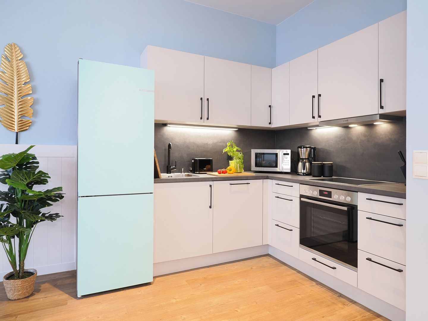 Kaiservillen Heringsdorf Ferienwohnung mit 1 Schlafzimmer und Balkon (S5) Insel Usedom - Küche / Küchenzeile