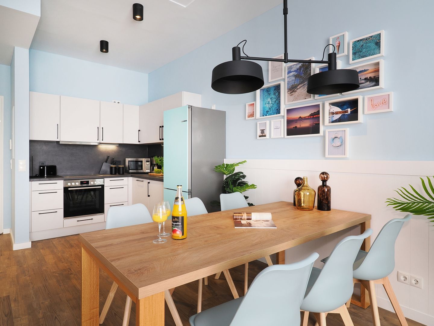 Kaiservillen Heringsdorf Ferienwohnung mit 2 Schlafzimmern und Balkon zur Seeseite (S6) Insel Usedom - Küche / Küchenzeile