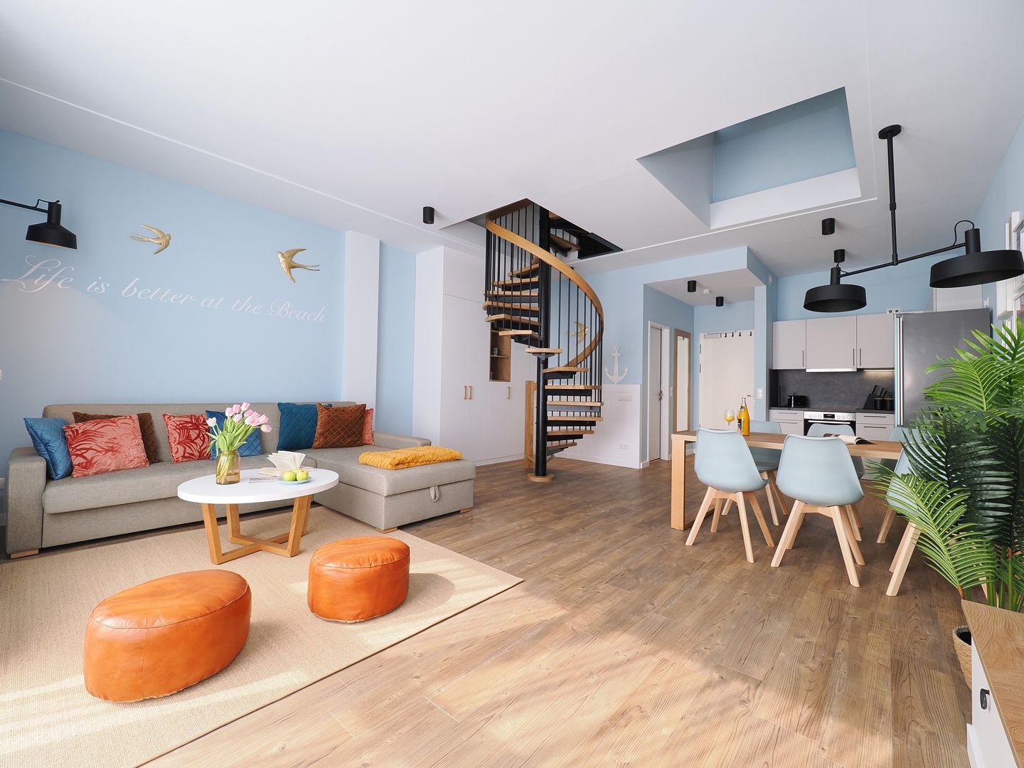 Kaiservillen Heringsdorf Ferienwohnung mit 2 Schlafzimmern und Balkon zur Seeseite (S6) Insel Usedom - Wohnzimmer