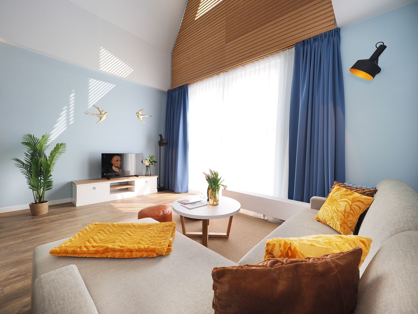 Kaiservillen Heringsdorf Ferienwohnung mit 1 Schlafzimmer und Balkon (S8) Insel Usedom - Wohnzimmer