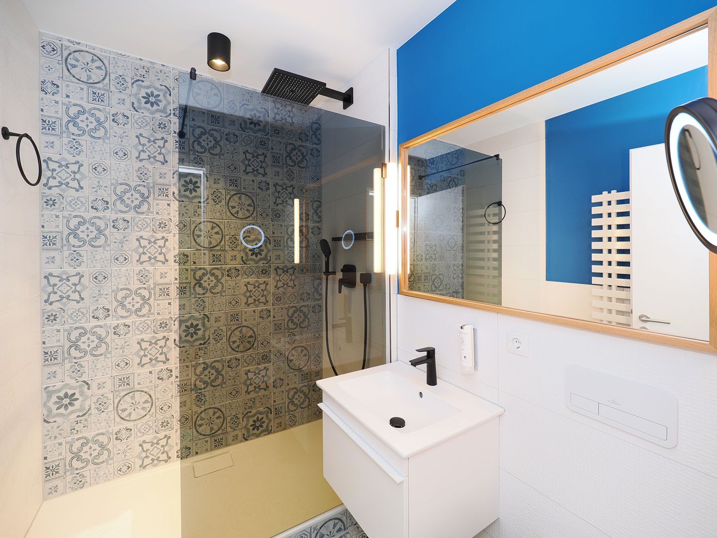 Kaiservillen Heringsdorf Ferienwohnung mit 1 Schlafzimmer und Balkon (S8) Insel Usedom - Badezimmer