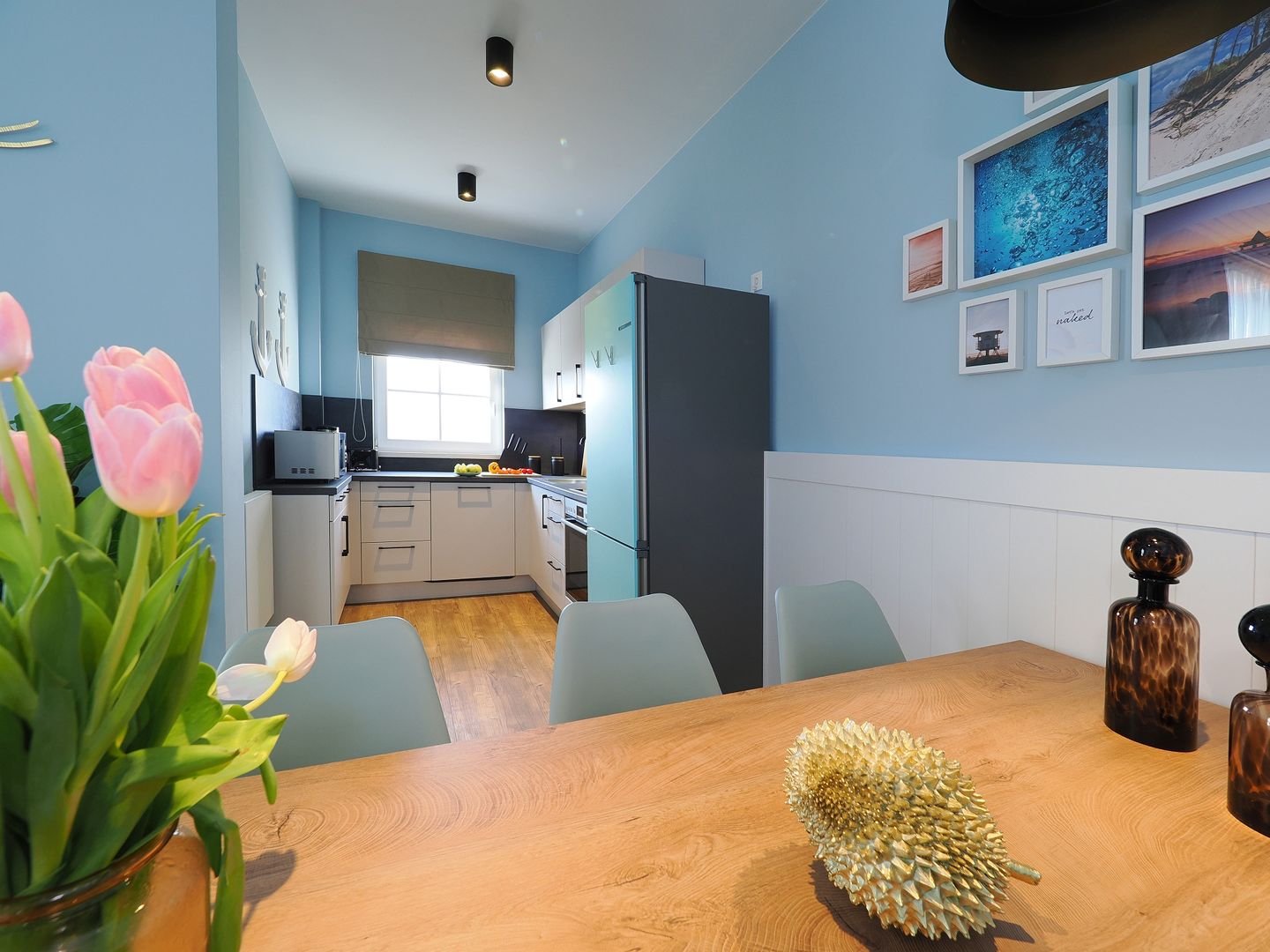 Kaiservillen Heringsdorf 1-Raum-Ferienwohnung mit Balkon zur Seeseite (S9) Insel Usedom - Küche / Küchenzeile