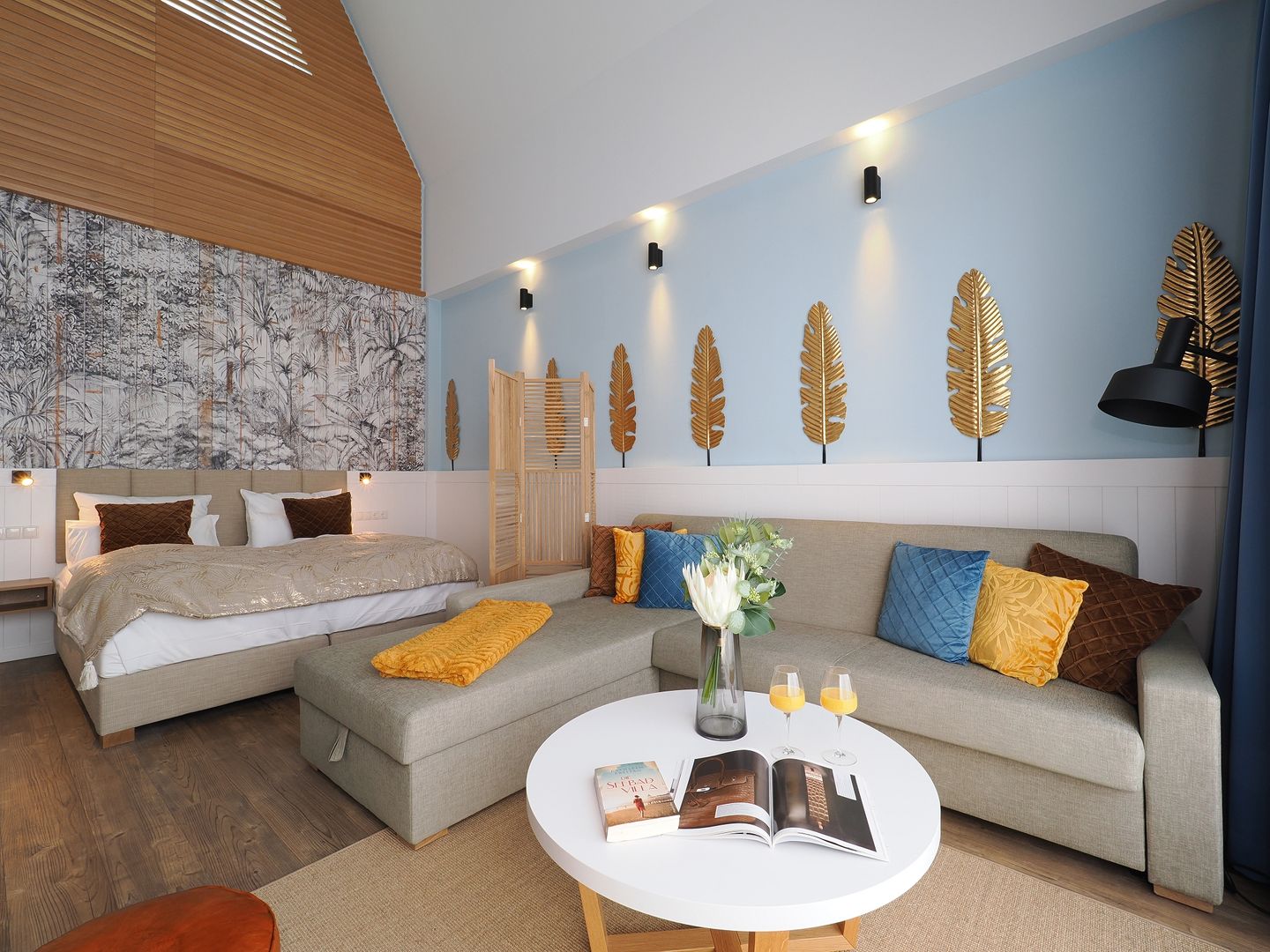 Kaiservillen Heringsdorf 1-Raum-Ferienwohnung mit Balkon zur Seeseite (S9) Insel Usedom - Wohnzimmer