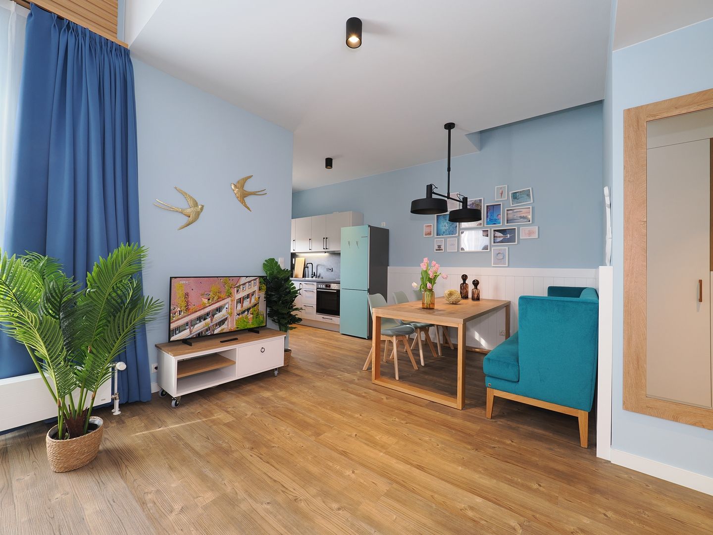 Kaiservillen Heringsdorf 1-Raum-Ferienwohnung mit Balkon zur Seeseite (S9) Insel Usedom - Wohnzimmer