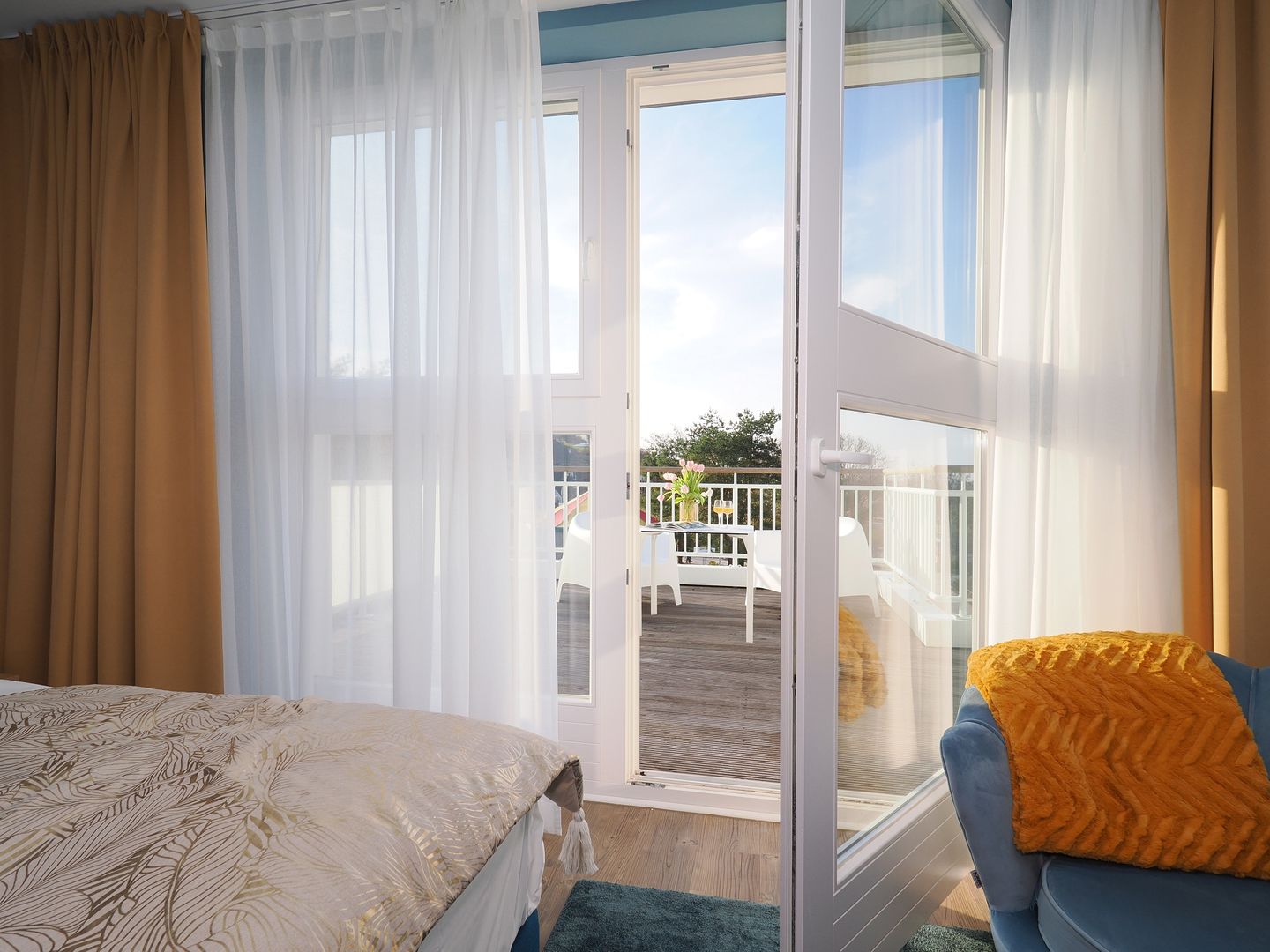 Kaiservillen Heringsdorf 1-Raum-Ferienwohnung mit Balkon (S9a) Insel Usedom - Schlafzimmer