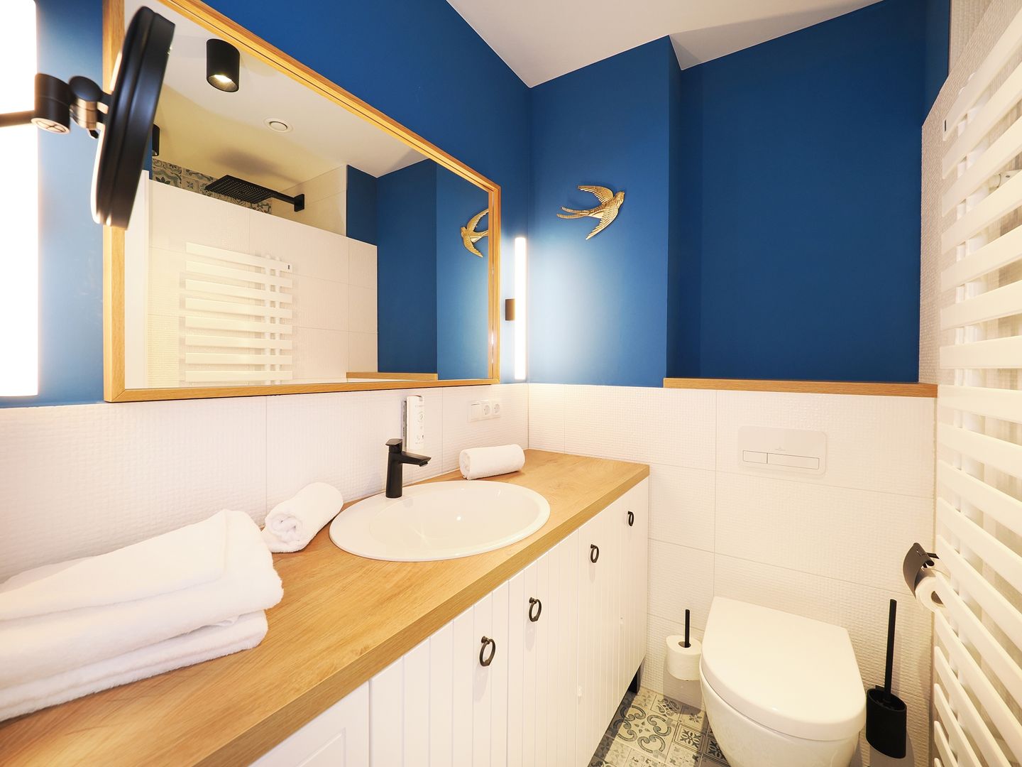 Kaiservillen Heringsdorf 1-Raum-Ferienwohnung mit Balkon zur Seeseite (S12) Insel Usedom - Badezimmer