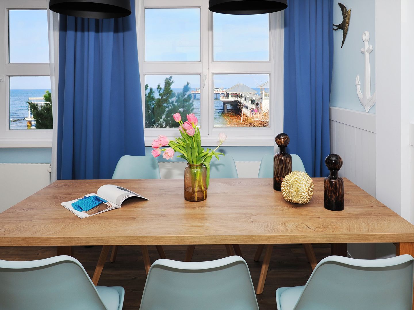 Kaiservillen Heringsdorf Ferienwohnung mit 1 Schlafzimmer und Balkon zur Seeseite (S15) Insel Usedom - Wohnzimmer