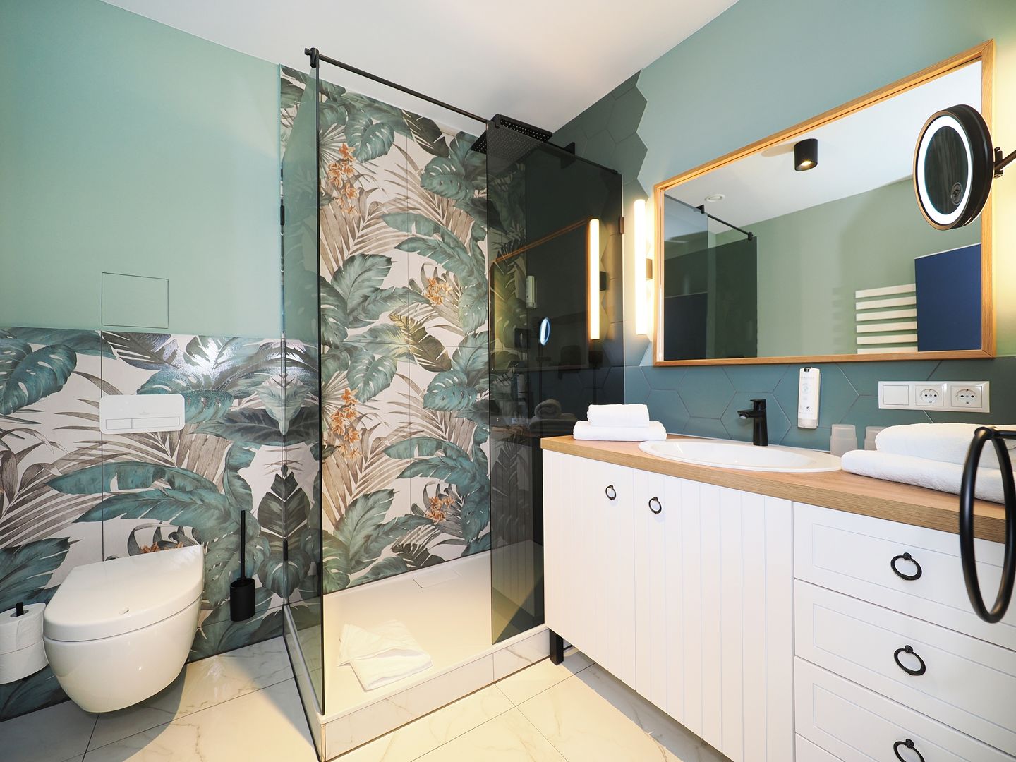 Kaiservillen Heringsdorf Ferienwohnung mit 1 Schlafzimmer und Terrasse (S18) Insel Usedom - Badezimmer