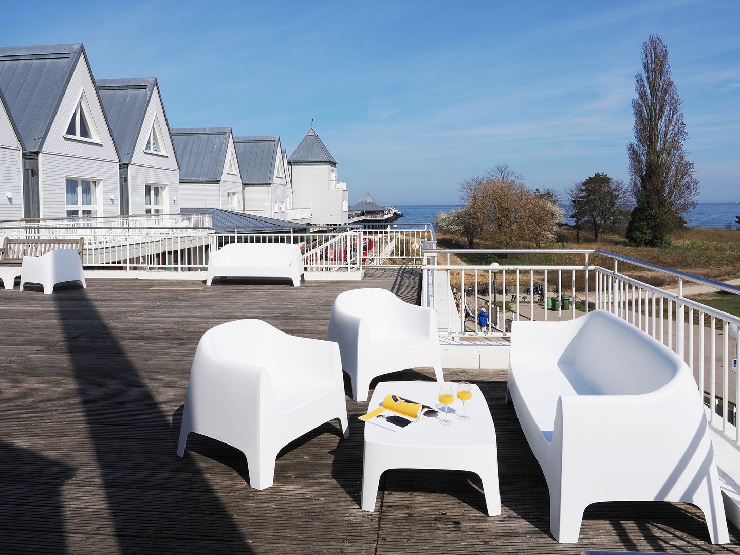 Kaiservillen Heringsdorf Ferienwohnung mit 2 Schlafzimmern und Terrasse (S21) Insel Usedom - Terrasse