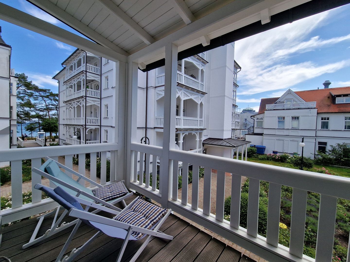 Strandvillen Binz Ferienwohnung mit 2 Schlafzimmern und Balkon (AH/720) Insel Rügen - Balkon