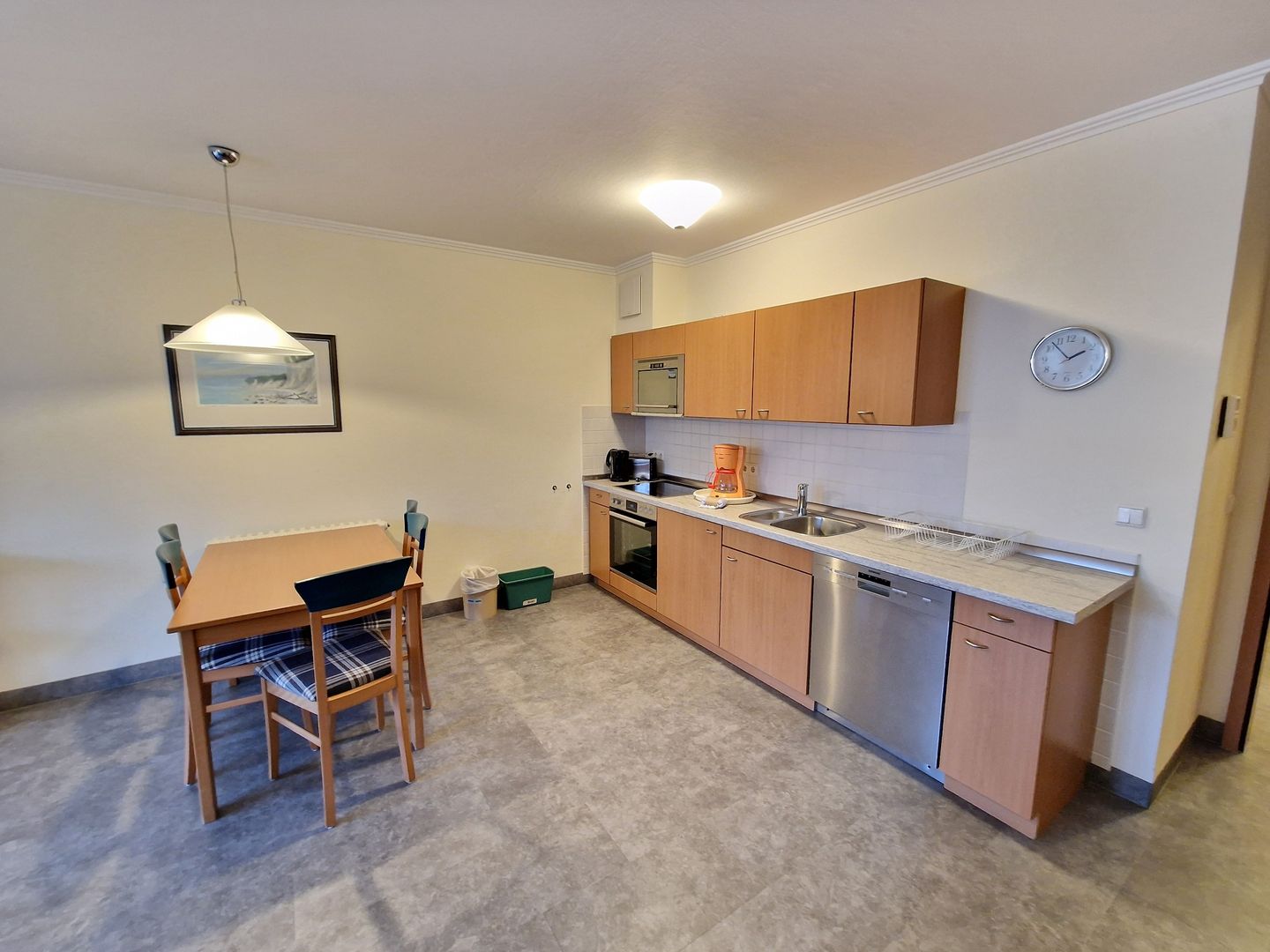 Dünenpark Binz Komfort Ferienwohnung mit 1 Schlafzimmer und Terrasse im Erdgeschoss (175) Insel Rügen - Küche / Küchenzeile