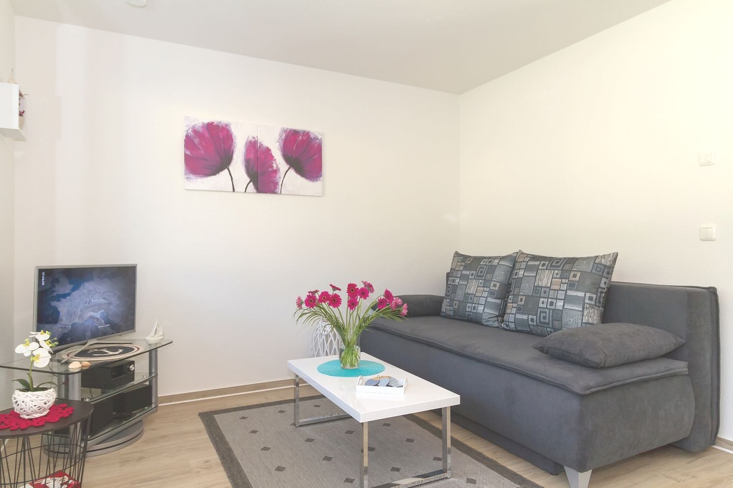  Ferienwohnung KWi 27 EG - " Ferien an de Küst" Graal-Müritz Küstenwald - Wohnzimmer