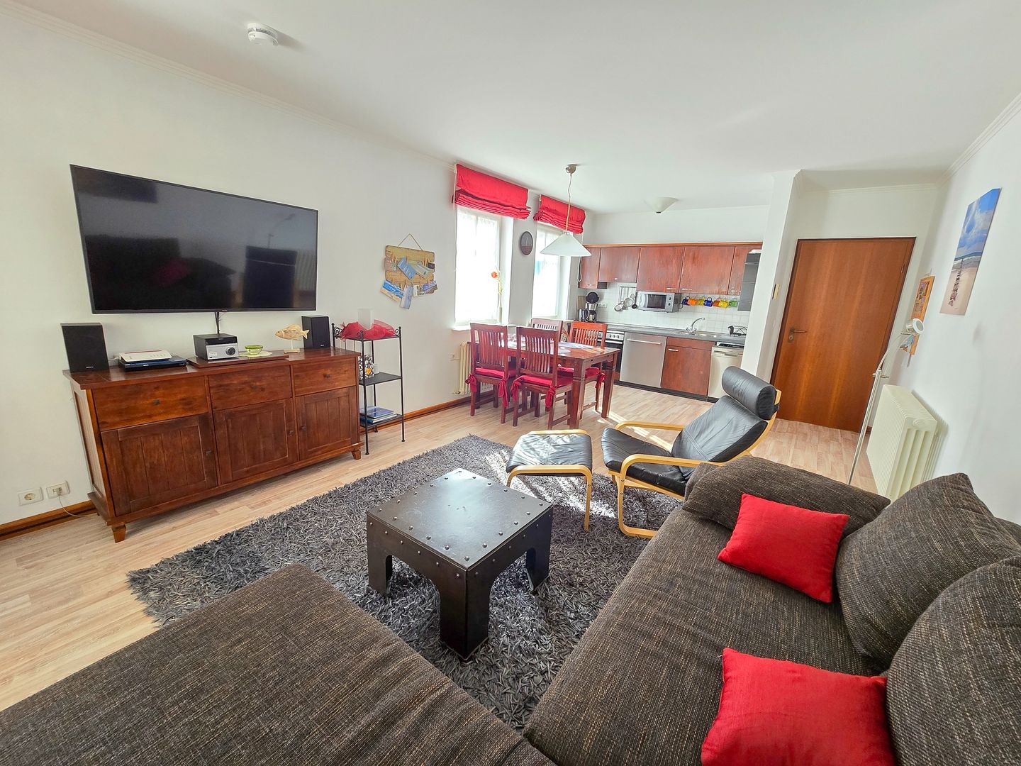 Dünenpark Binz Komfort Ferienwohnung mit 1 Schlafzimmer und Terrasse im Erdgeschoss (041) Insel Rügen - Wohnzimmer