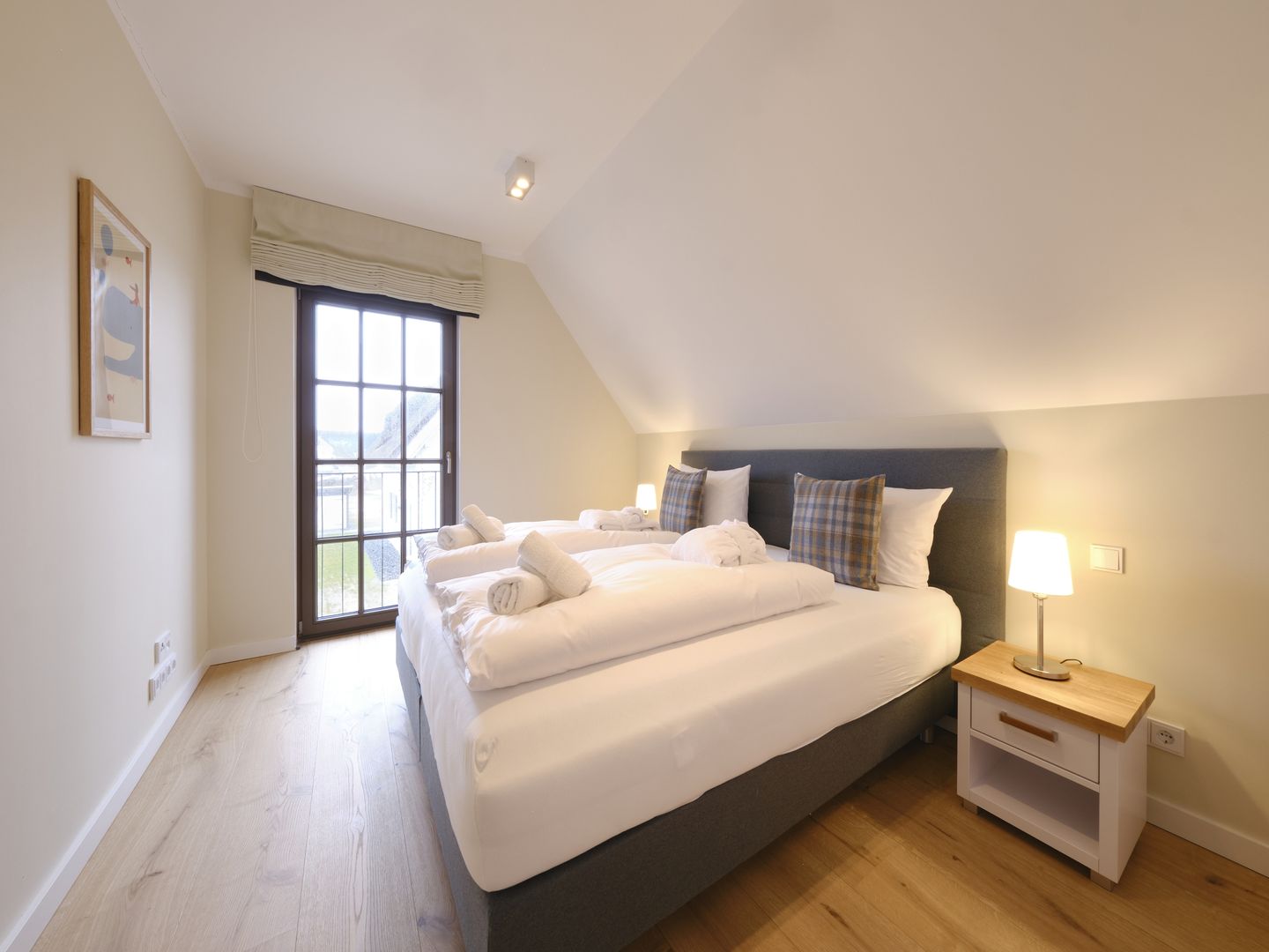 Luxus Reetdachvilla mit 3 Schlafzimmern, Sauna und Kamin (H07) - Schlafzimmer