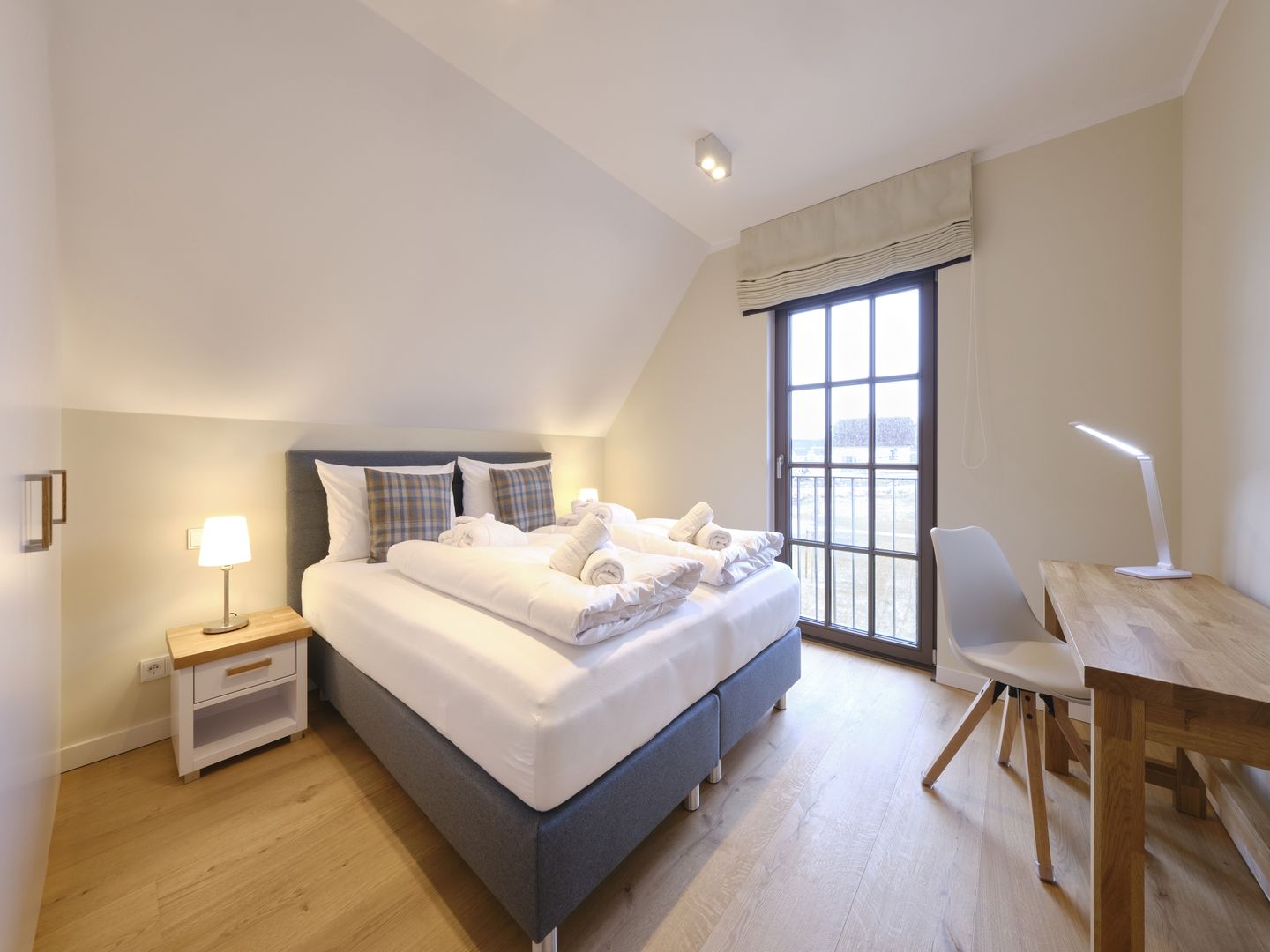 Luxus Reetdachvilla mit 3 Schlafzimmern, Sauna und Kamin (H07) - Schlafzimmer