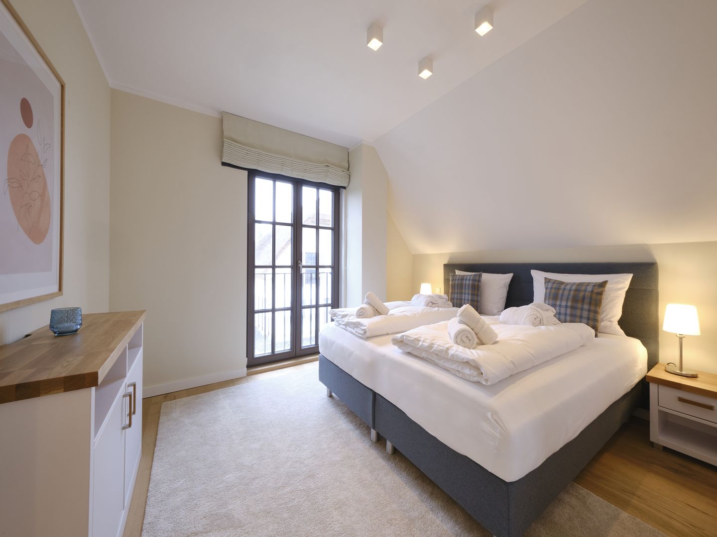 Luxus Reetdachvilla mit 3 Schlafzimmern, Sauna und Kamin (H07) - Schlafzimmer