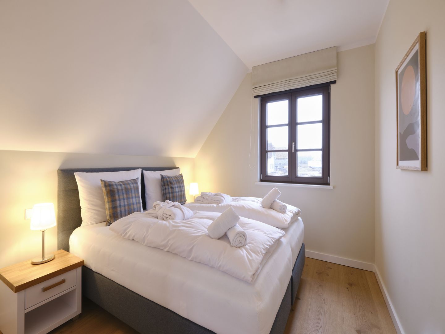 Premium Reetdachvilla mit 3 Schlafzimmern, Sauna und Kamin (H08) - Schlafzimmer