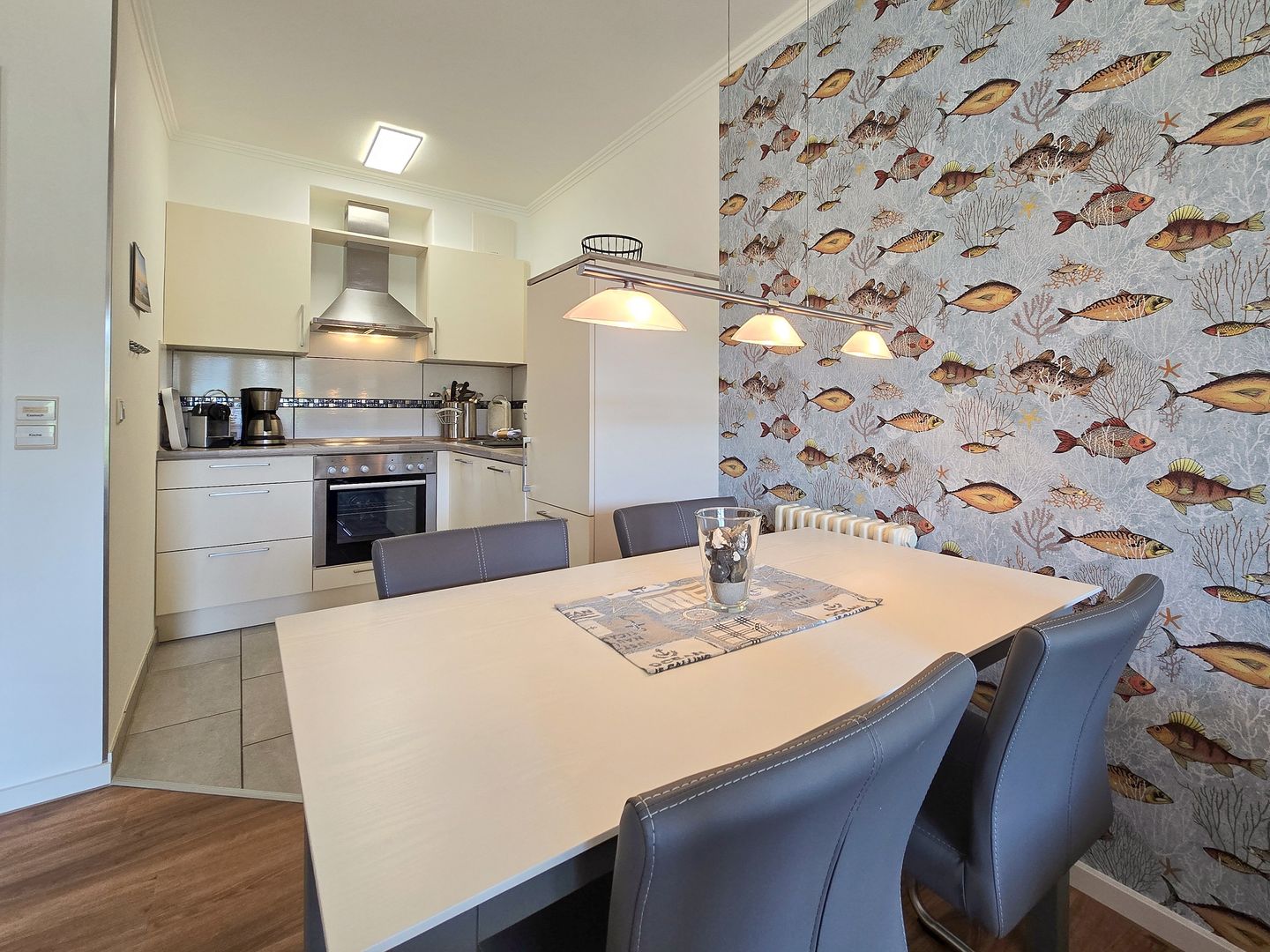 Dünenpark Binz Komfortplus Ferienwohnung mit 1 Schlafzimmer und Terrasse im Erdgeschoss (212) Insel Rügen - Wohnzimmer