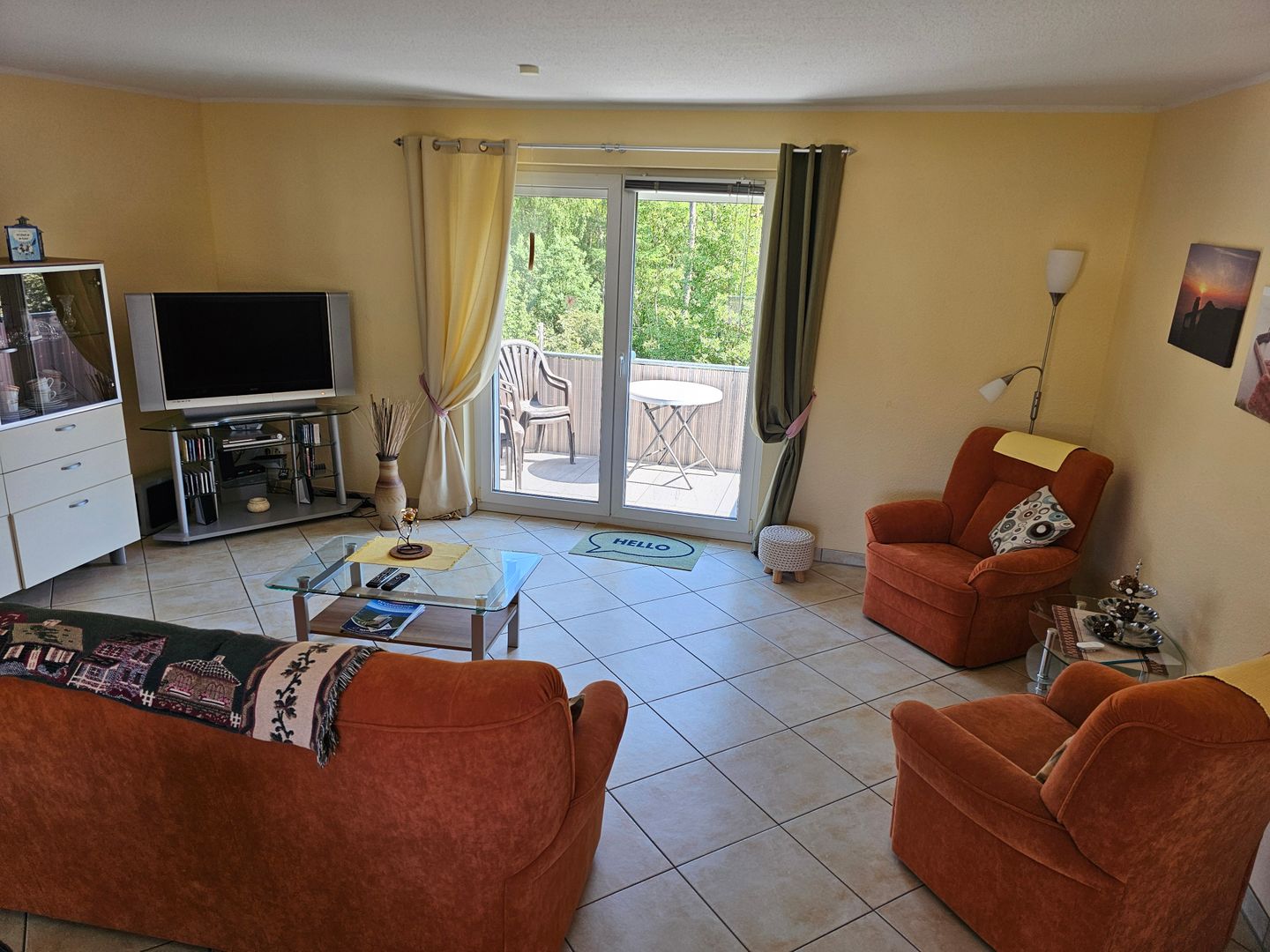  Ferienwohnung KWE 7 OG Graal-Müritz Küstenwald - Wohnzimmer