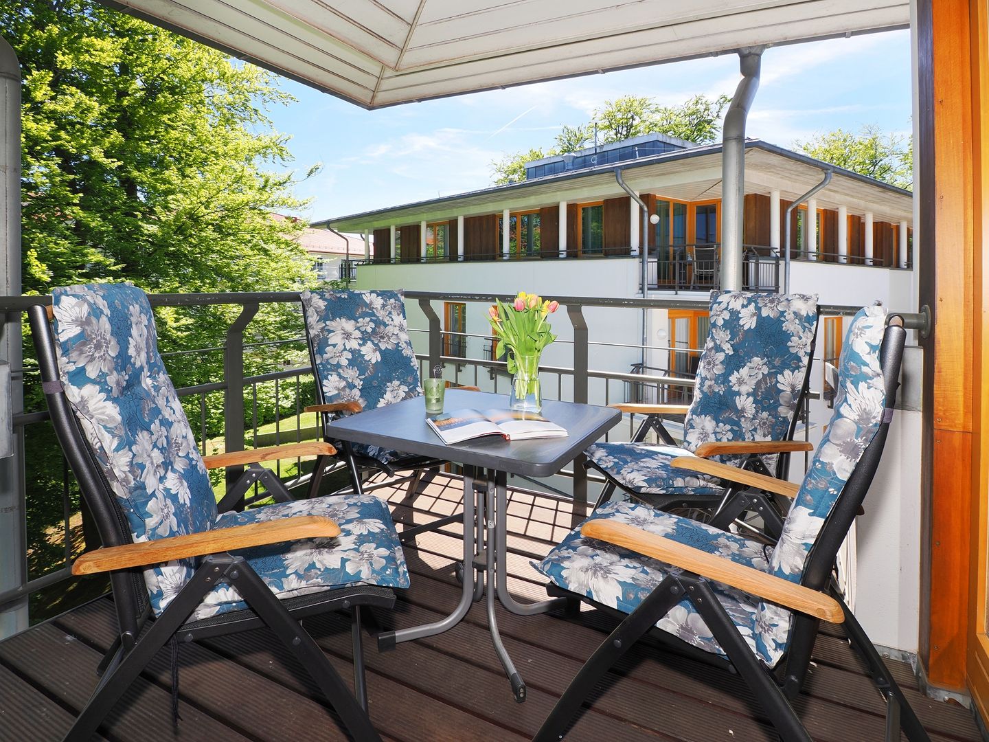 Kaiservillen Heringsdorf Ferienwohnung mit 1 Schlafzimmer und Balkon (D234) Insel Usedom - Balkon