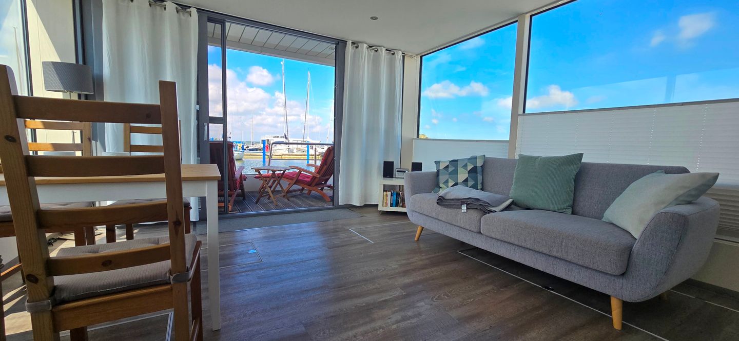  HB - Hausboot Floating 30 "Paula" Ribnitz-Damgarten - Wohnzimmer