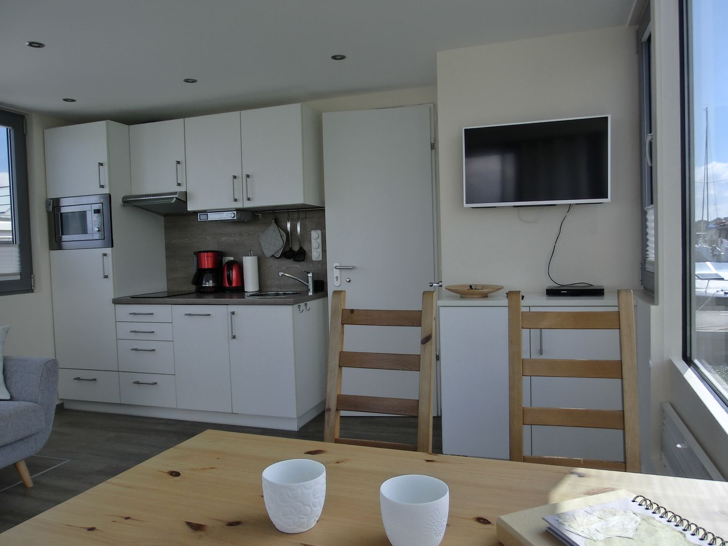  HB - Hausboot Floating 30 "Paula" Ribnitz-Damgarten - Wohnzimmer